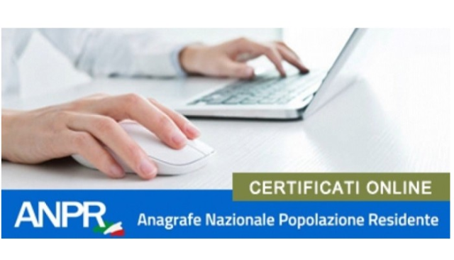 ANPR - Certificati anagrafici on line e gratuiti per i cittadini